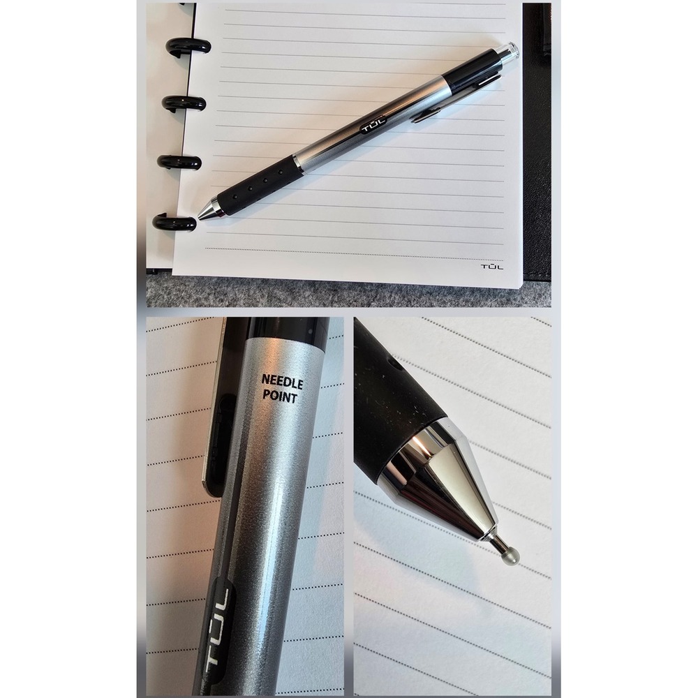 TUL Discbound Notebook A5 With Leather Cover Junior Size, 60 Sheets, Black NWOT - Picture 5 of 10